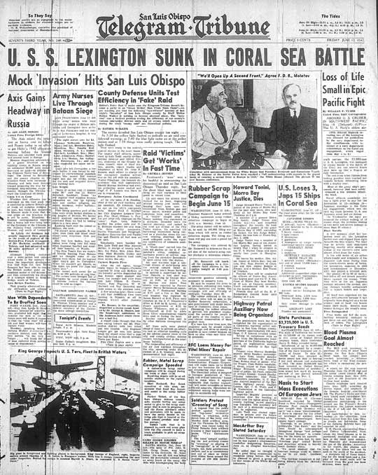 1942-06-12-Lexington-sunk