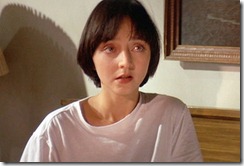 The movie "Pulp Fiction", directed by Quentin Tarantino. Seen here, Maria de Medeiros as Fabienne. Initial USA theatrical wide release October 14, 1994.  Screen capture. © 1994 Miramax Films. Credit: © 1994 Miramax Films / Flickr / Courtesy Pikturz. 
Image intended only for use to help promote the film, in an editorial, non-commercial context.