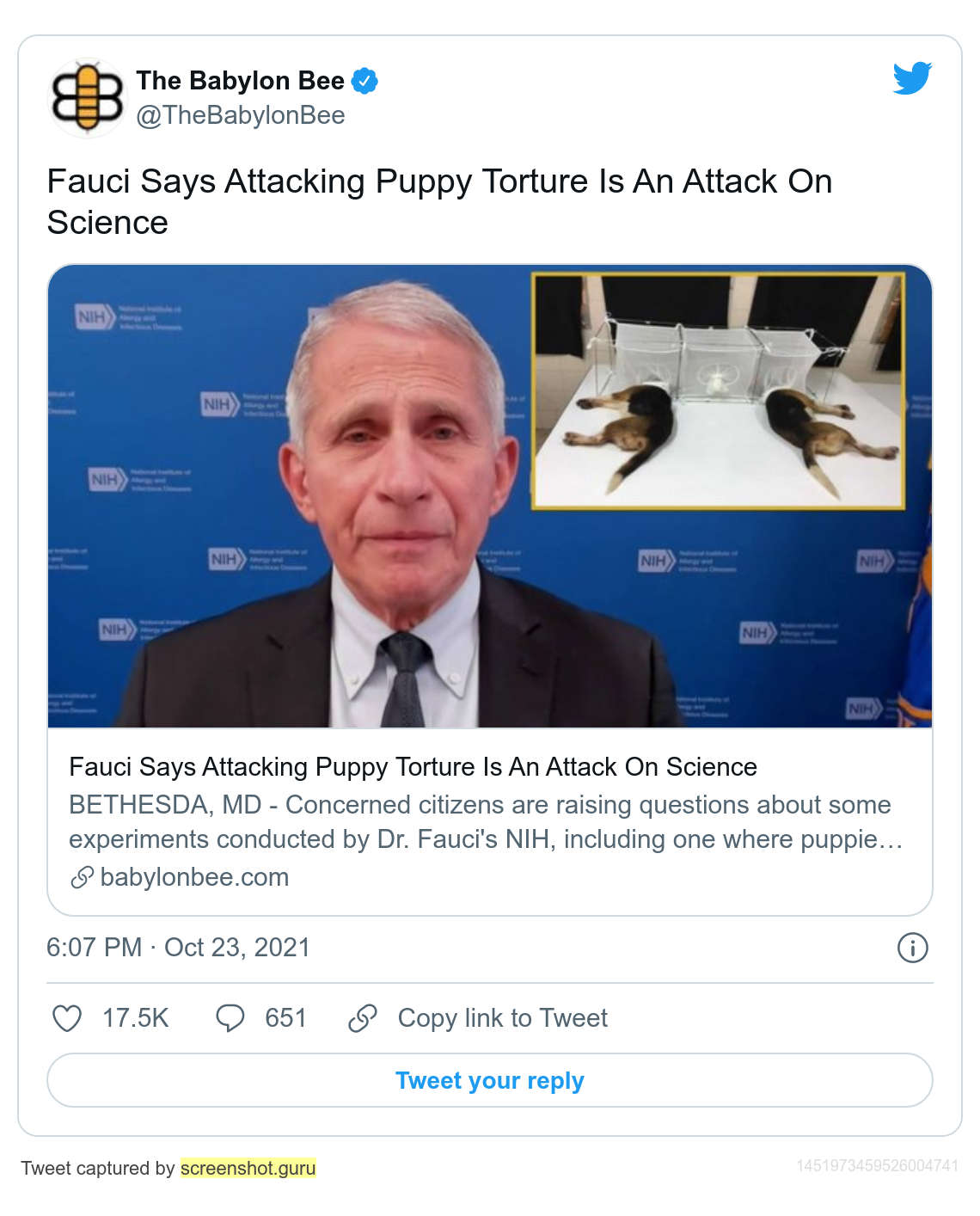 faucicriticizingpuppytortureisanattackonscience.png