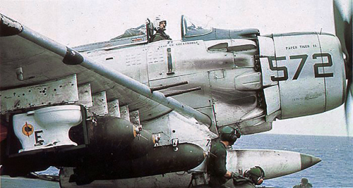 20251209-A-1H_Skyraider_of_VA-25_with_toilet_bomb_on_USS_Midway_CVA-41_in_October_1965_NNAM.1996.253.2381.jpg