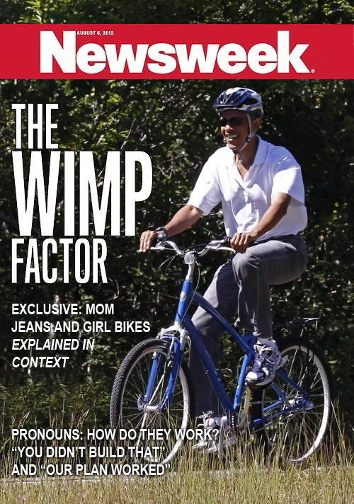Newsweak wimpy Obama cover